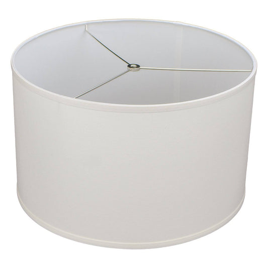 18 in. Top Diameter x 18 in. Bottom Diameter x 11 in. H Linen Cream Drum Lamp Shade FZQ9_V4CDE01