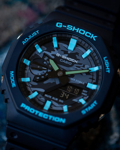 G-Shock CasiOak Camo Sky Blue